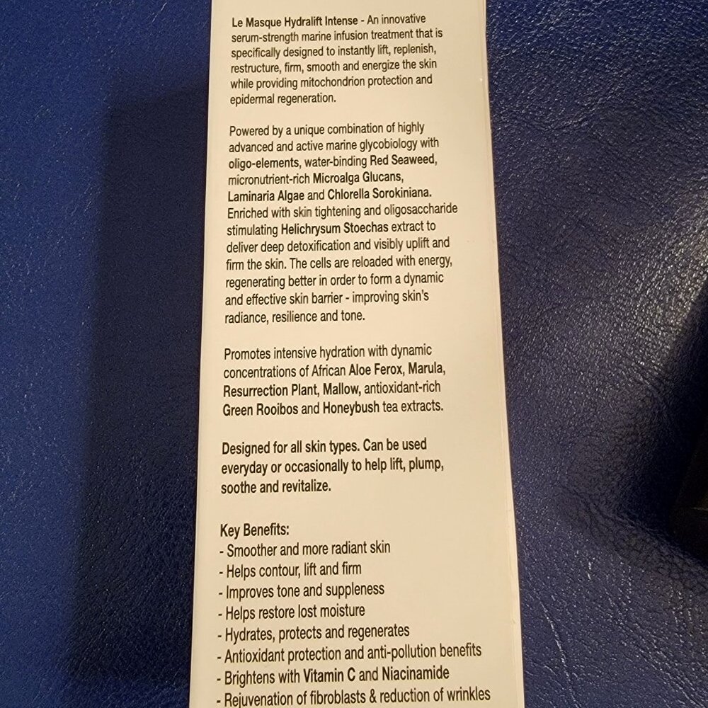 African Botanics Le Masque Hydralift Intense Facial Mask Sealed Discontinued - Picture 4 of 11